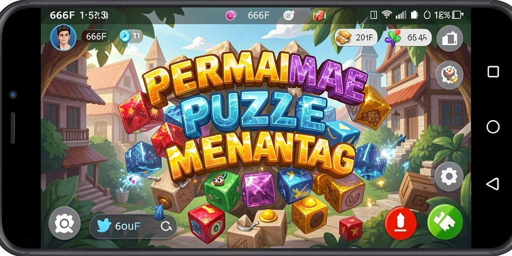 Tampilan gameplay Puzzle yang menantang dan menarik.