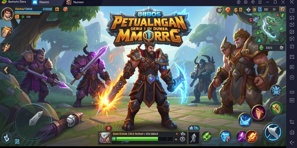 Screenshot menampilkan petualangan seru dalam gameplay MMORPG.