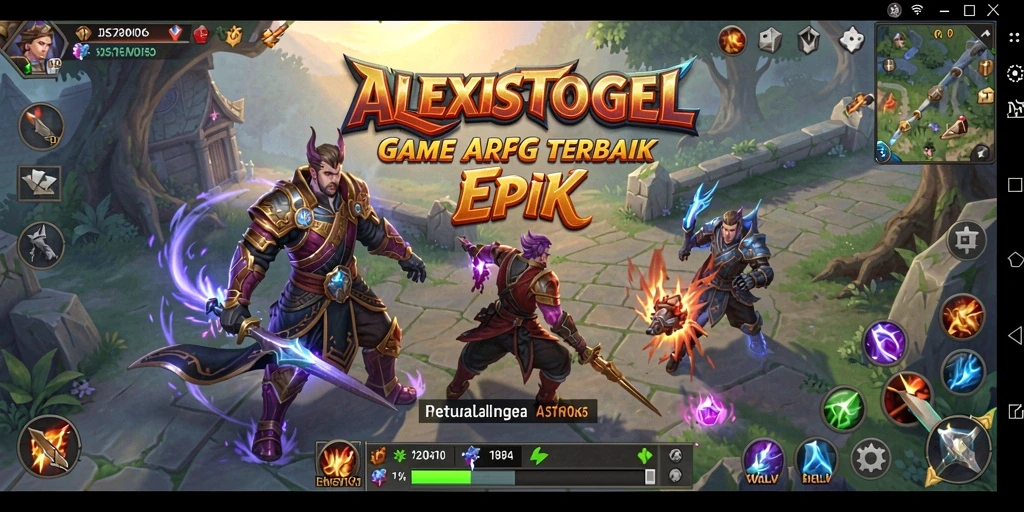 Tampilan gameplay ALEXISTOGEL yang menakjubkan dan penuh aksi.