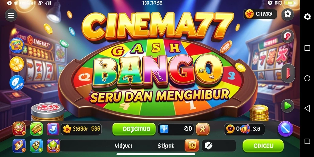 Screenshot CINEMA77 menunjukkan gameplay Bingo yang seru dan menantang.