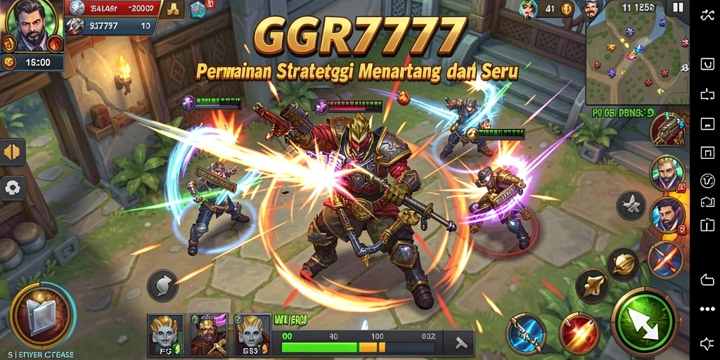 Tampilan gameplay seru dan strategis di GGR7777.