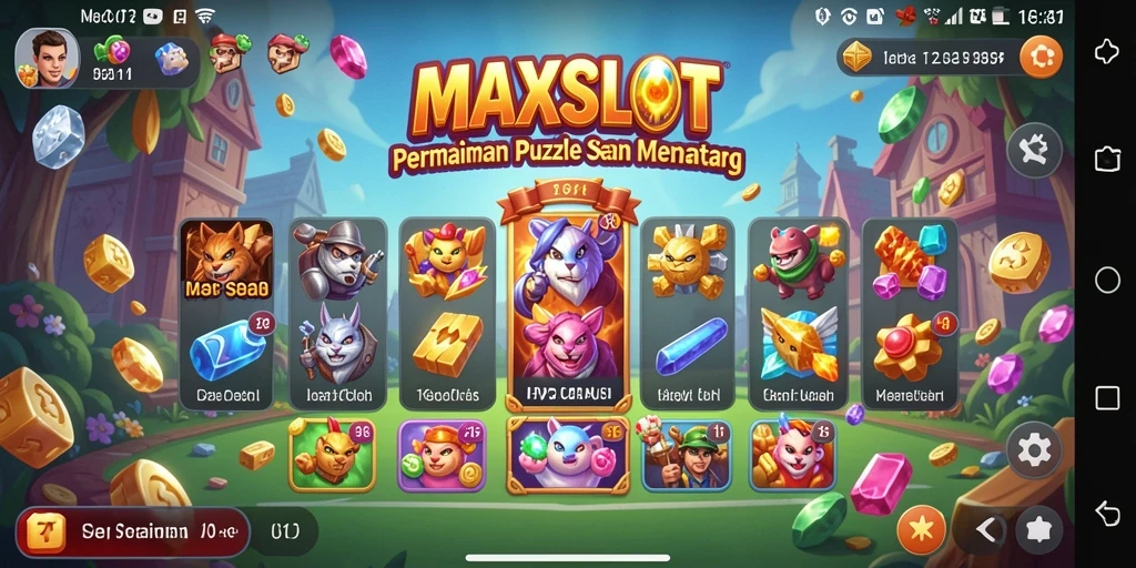 Tampilan gameplay MAXSLOT yang seru dan menantang.