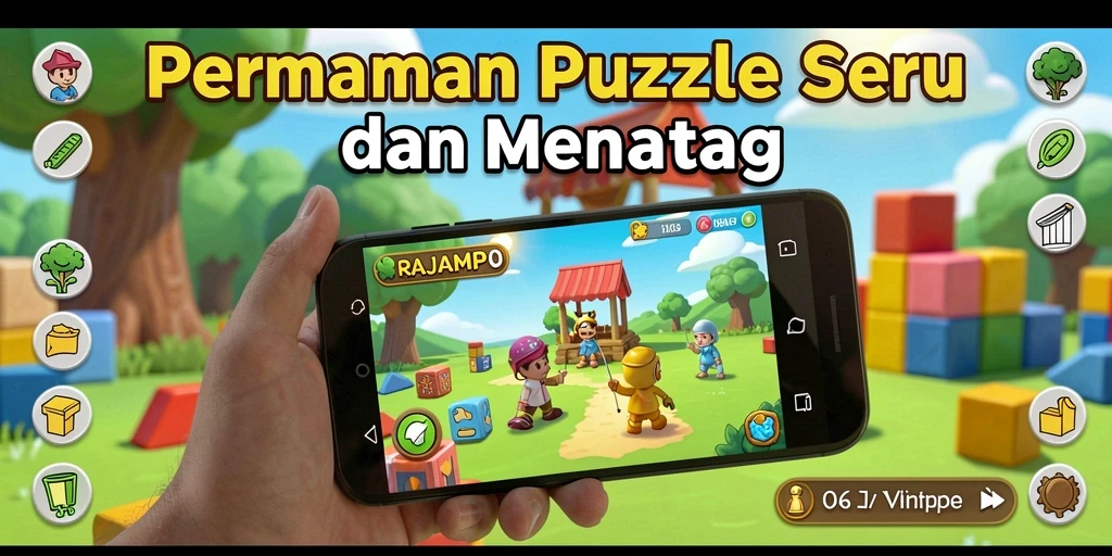 Tampilan gameplay RAJAMPO yang menantang dan menarik.