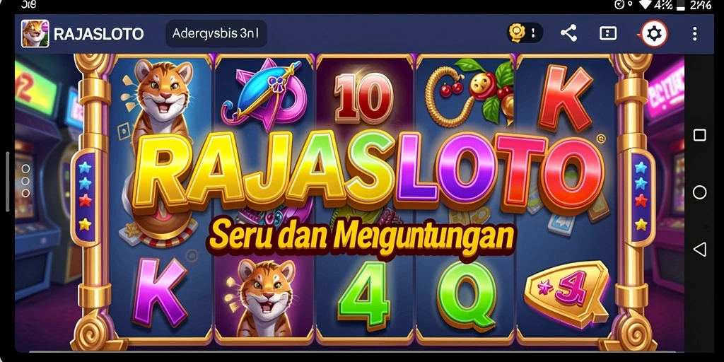 Screenshot utama RAJASLOTO menampilkan gameplay Slot yang menarik dan mengasyikkan.