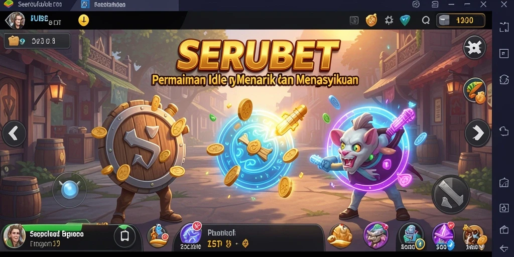 Tampilan gameplay menarik dalam SERUBET yang menonjolkan keseruan Idle.