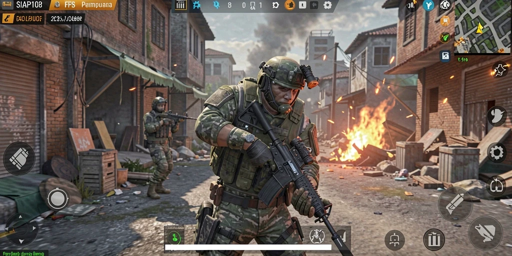 Tangkapan layar gameplay intens di SIAP108.