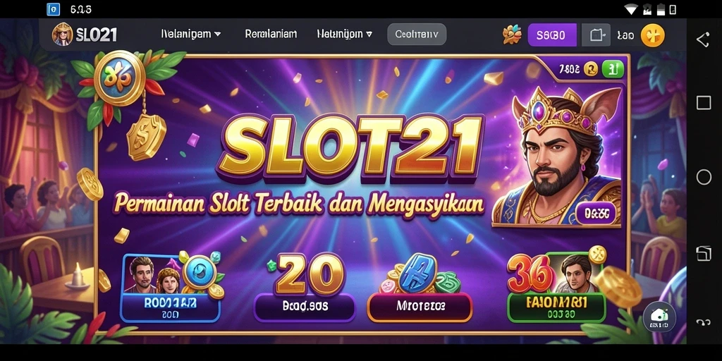 Screenshot gameplay SLOT21 yang menunjukkan pengalaman bermain slot yang mendebarkan.