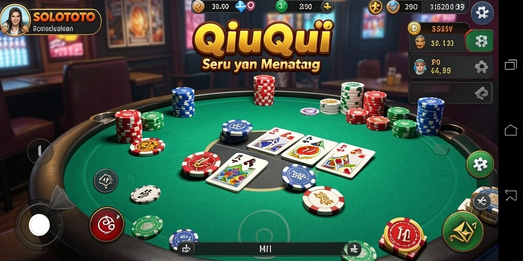 Screenshot gameplay QiuQiu yang seru dan kompetitif di SOLOTOTO.
