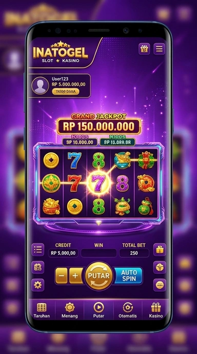 Tampilan kategori aplikasi inatogel yang jelas dan informatif.